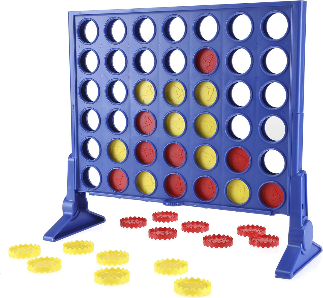 Hasbro Gaming 4 gewinnt Strategiespiel, Brettspiel für 2 Spieler, Unendlicher Spielspass mit Freunde