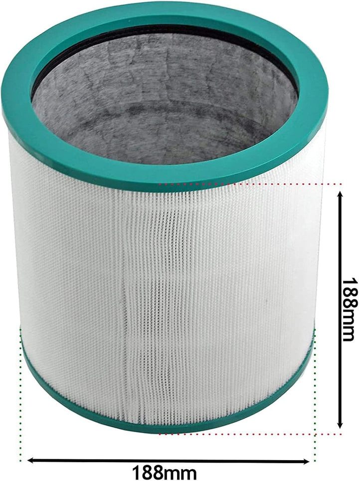 SPARES2GO 360° Glas Hepa Filter kompatibel mit Dyson TP00 TP01 TP02 TP03 AM11 Pure Cool Link Tower L