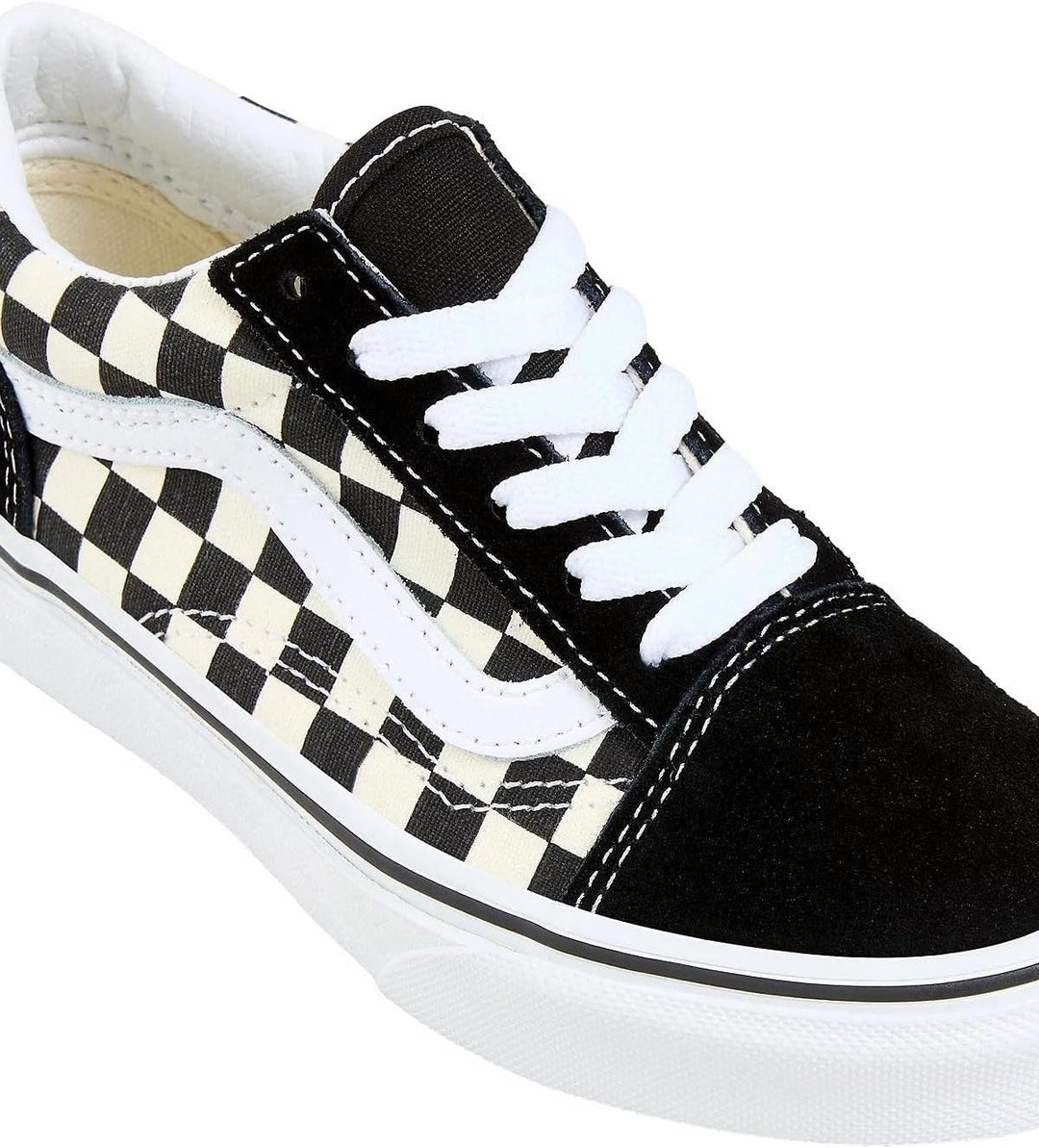 Vans Classic, Unisex - Kinder Sportschuhe - Skateboarding Old Skool 18 EU Primary Check Black White,