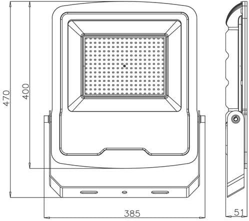 200 Watt LED Fluter Strahler Flutlicht Scheinwerfer Wandstrahler Aussenstrahler Baustrahler IP-65 fü
