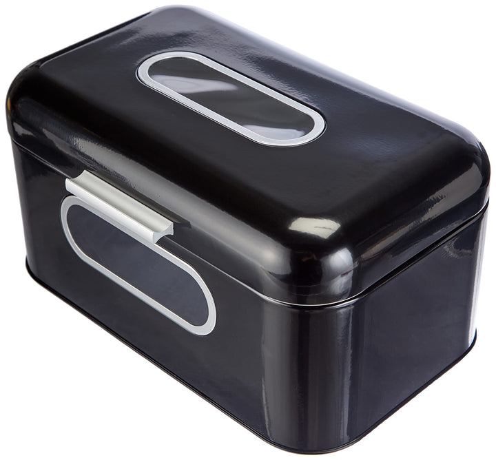 Echtwerk Brotkasten, Retro-Brotbox aus Metall mit Sichtfenster, Platzsparende Aufbewahrungsbox, Brot