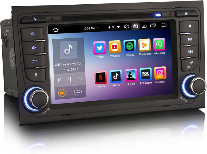 GONFEN Android 11 Autoradio Für Audi A4 S4 RS4 RNS-E Seat Exeo Mit GPS Android Auto Kabelloses Carpl