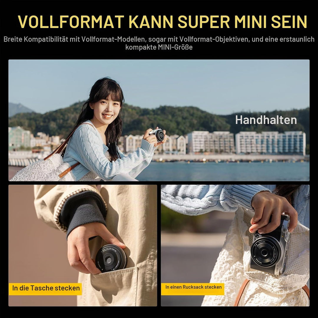 VILTROX 28mm F4.5 XF Autofokus Objektive für Fuji X Mount Kamera Objektive Lenses Kompatibel Fujifui