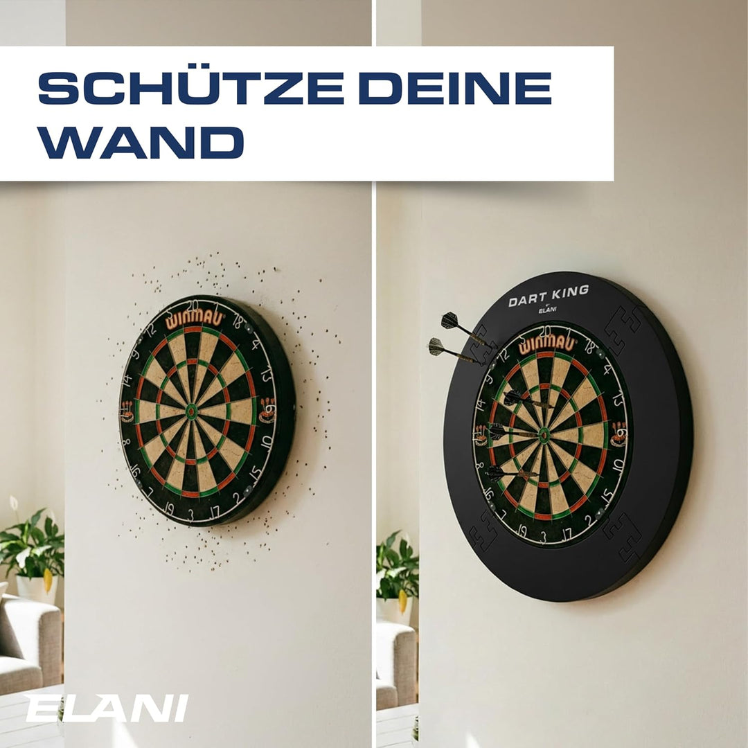 ELANI – klimaneutraler Dartring für optimalen Schutz von Wand, Boden, Dartpfeil und Flight – passgen