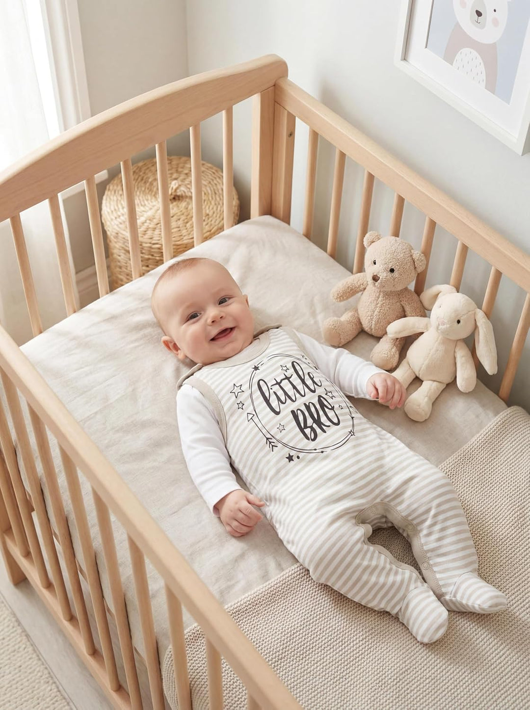TupTam Baby Unisex Strampler mit Aufdruck Spruch 5er Pack 50 Junge, 50 Junge