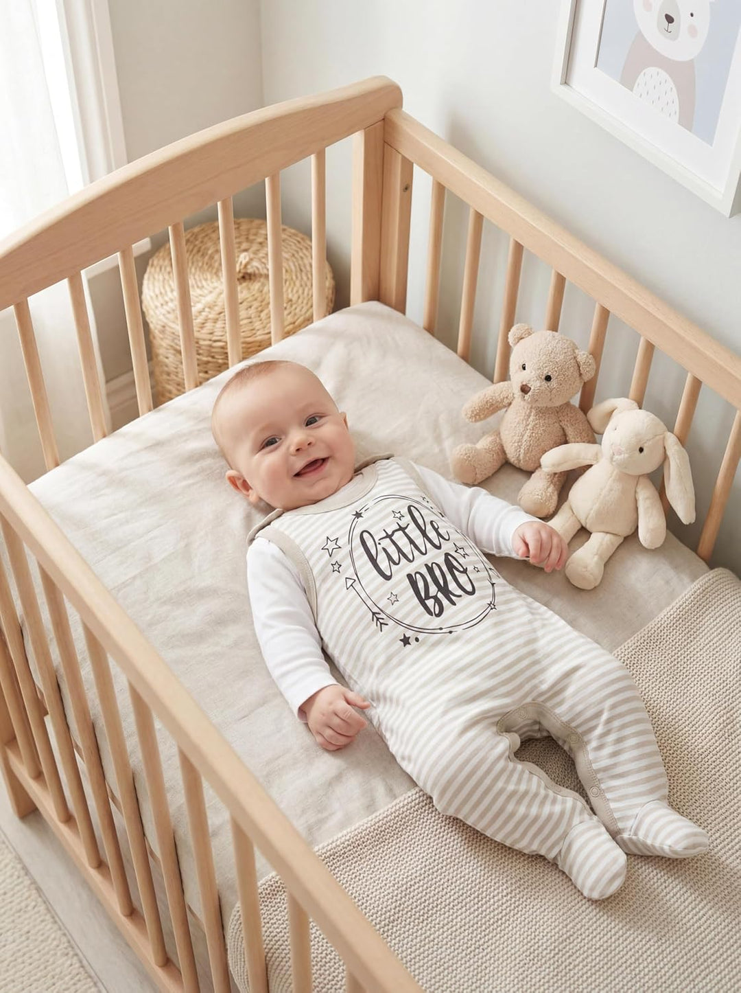 TupTam Baby Unisex Strampler mit Aufdruck Spruch 5er Pack 62 Junge, 62 Junge