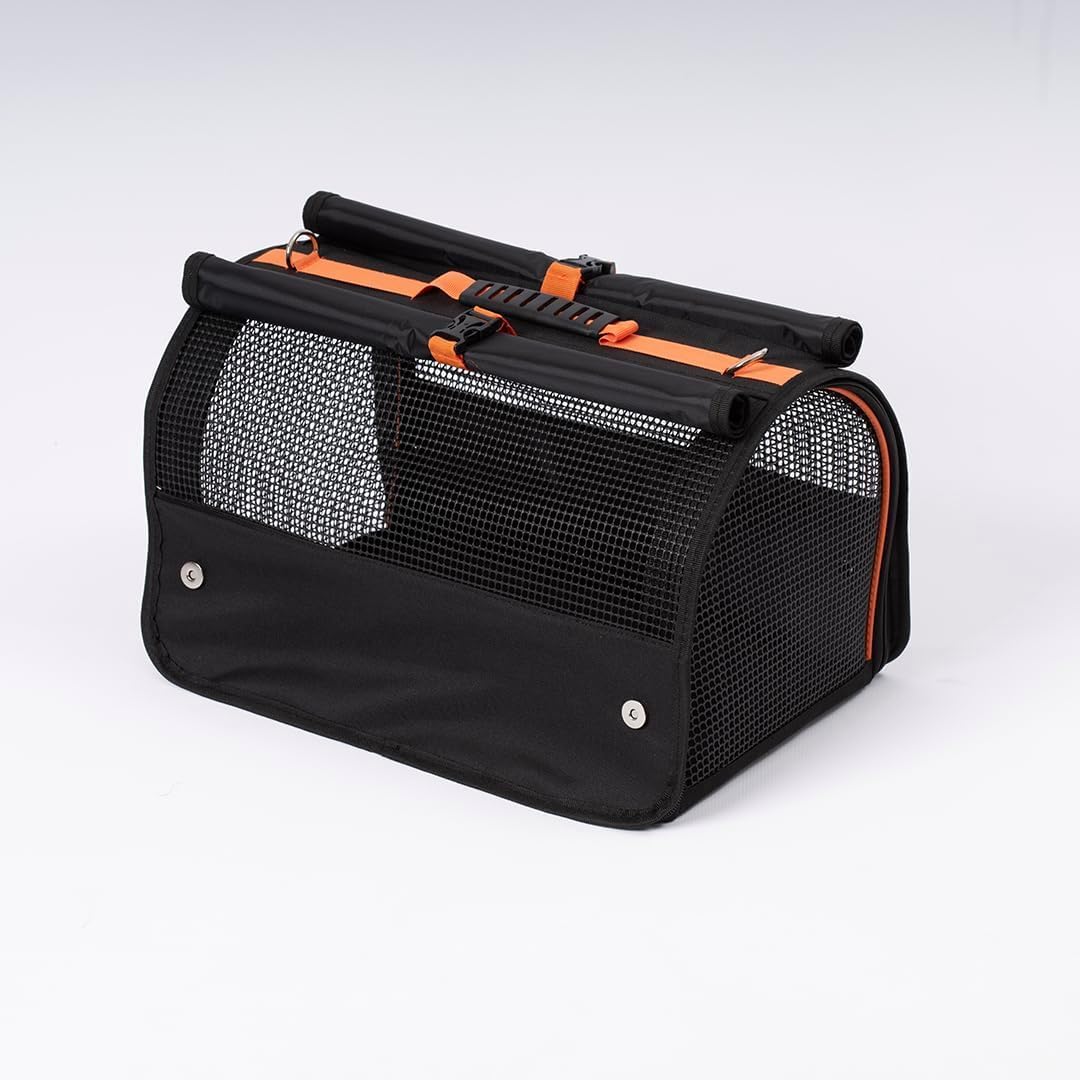 BRAVE PAWS Perdeli Flybag Transporttasche für Katzen und Hunde – Reissfestes Netz, Flugtauglich, Was