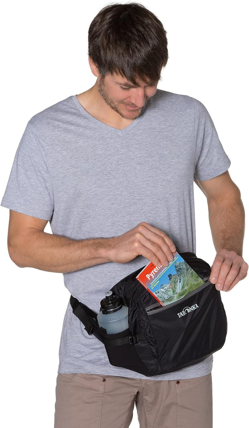 Tatonka Bauchtasche Hip Bag M - Grosse Hüfttasche mit Reissverschlussfach, elastischer Seitentasche