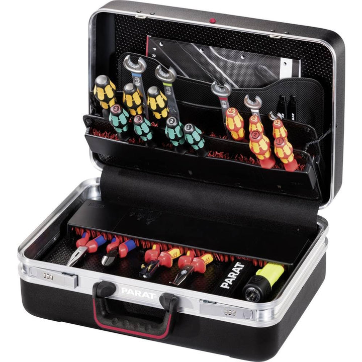 Prarat Werkzeugkoffer CLASSIC Plus Safe, Ordnungssystem CP-7-1 Längssteg, 3 Querstege, 2 Zahlenschlo
