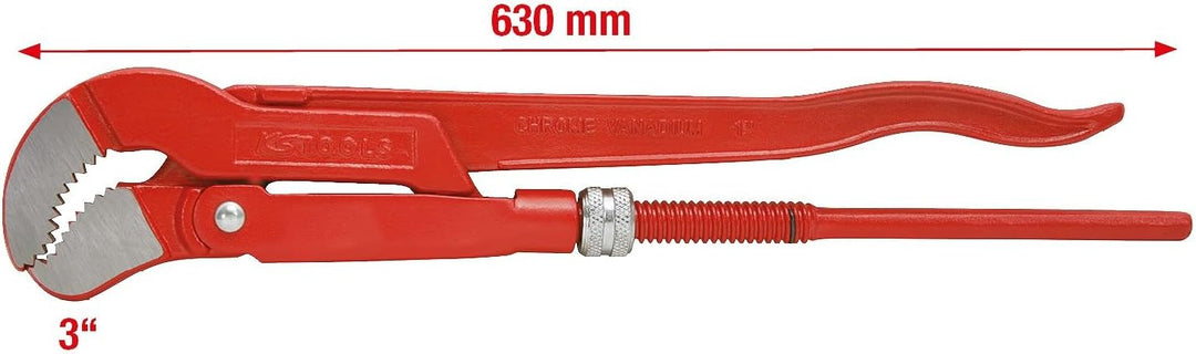 KS Tools 113.3000 45° gewinkelte Eckrohrzange, 3''