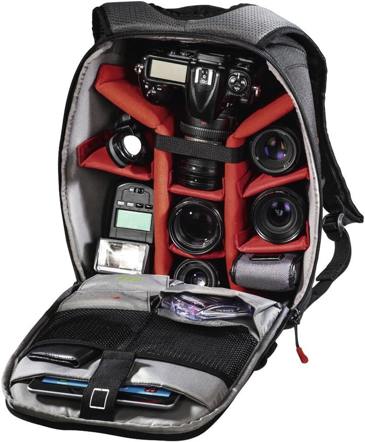 Hama Kamerarucksack für DSLR Kamera und Ausrüstung (Fotorucksack, 15 L, Schnellzugriff, Tabletfach,