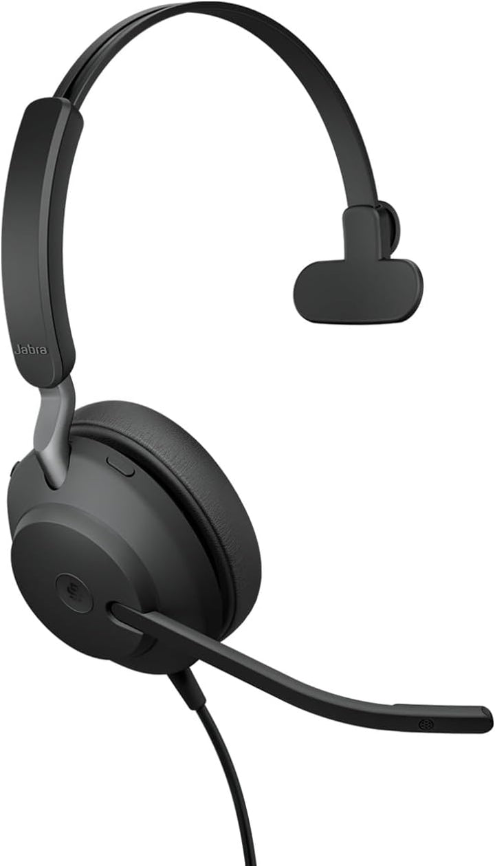 Jabra Evolve2 40 SE - Mono-Headset mit verlängertem USB-C-Kabel, Geräuschunterdrückung und 3-Mikrofo