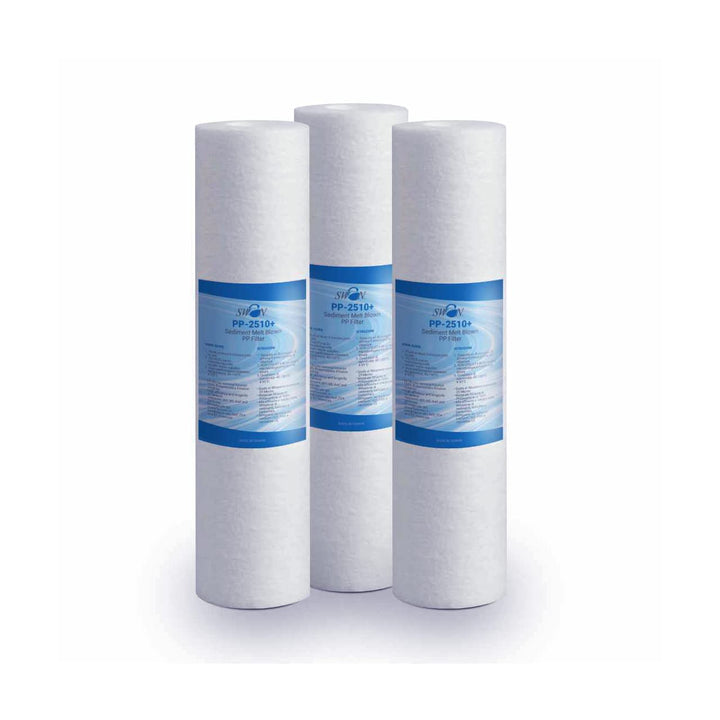 Sedimentfilter 10 Zoll 25 Mikron Ultrafiltration Schwan. Beseitigt Sand, Schlamm und Rostpartikel un