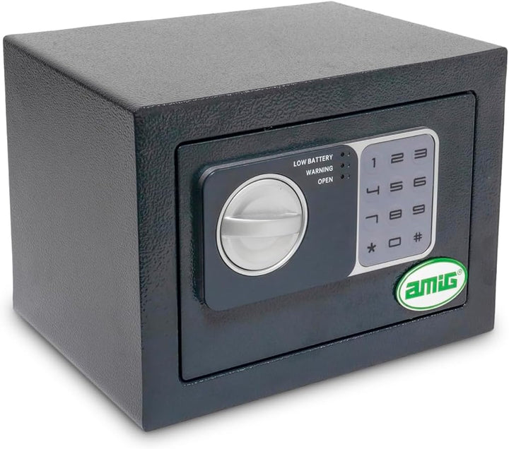 Amig - Tresor mit Tastaturöffnung | Notsicherheitsschlüssel und Knauf | Anti-Bumping-System | Safe z