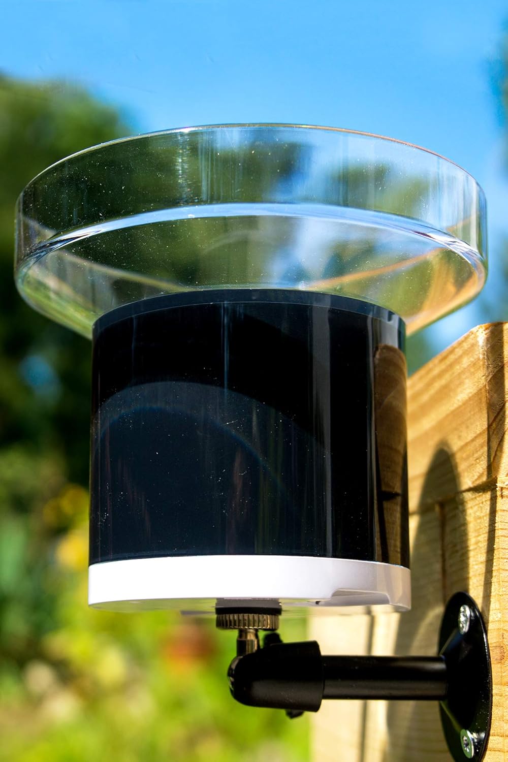Halterung für Windmesser und Regenmesser - kompatibel mit Netatmo Schwarz, Schwarz
