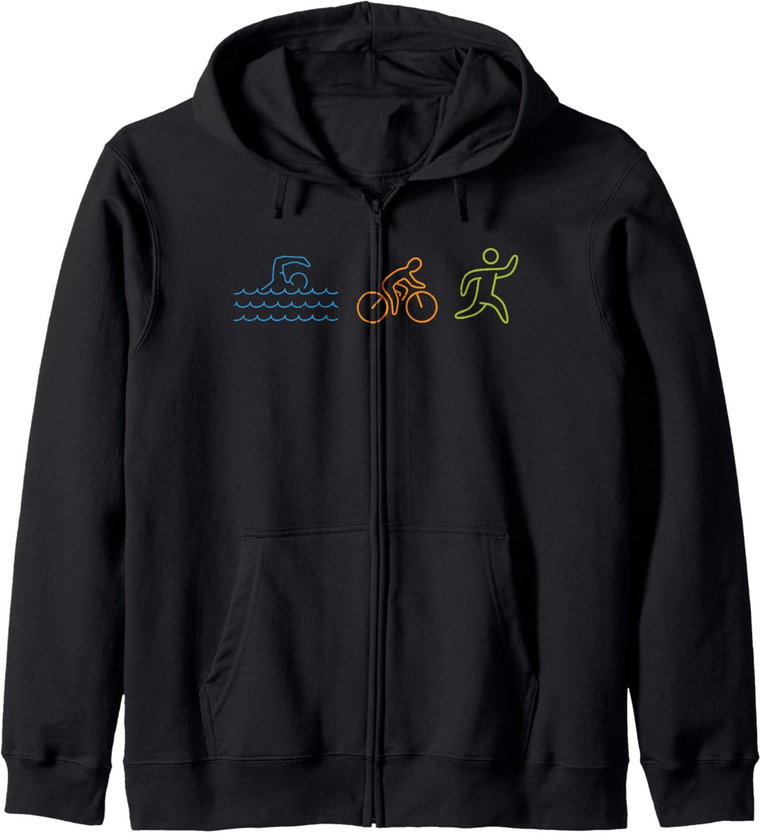 Triathlete Triathlon Swim Bike Run Kapuzenjacke