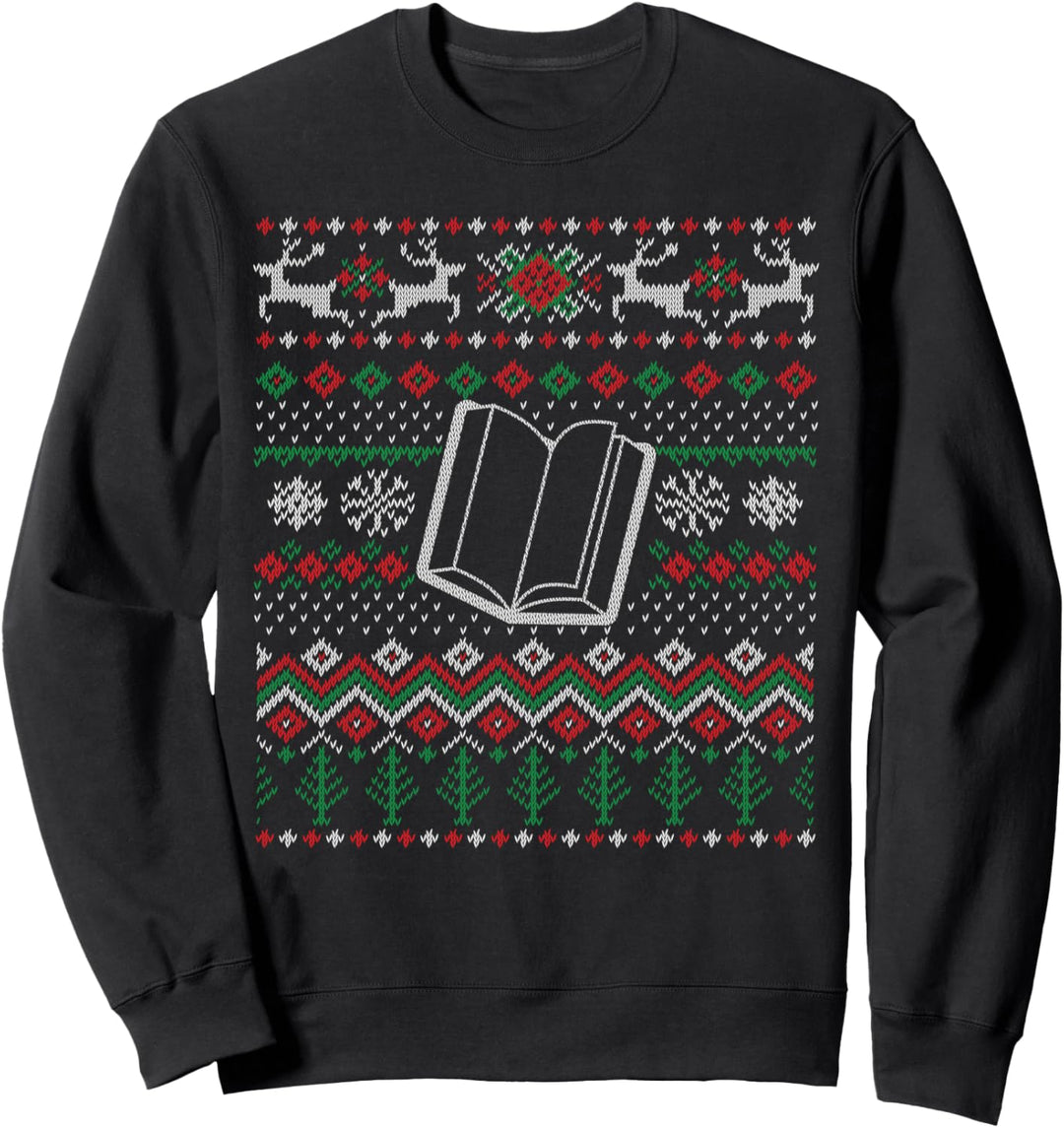 Bücherwurm Weihnachten - Sweatshirt