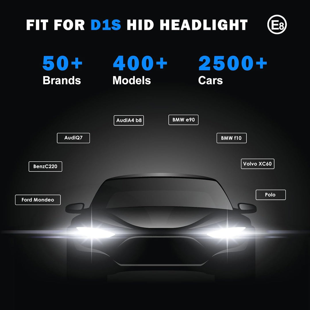 Wattstar D1S 6000K, Xenonlampe Ersatzlampe, HID D1S Xenonlampe, 35W HID Scheinwerferlampe, IP68 wass