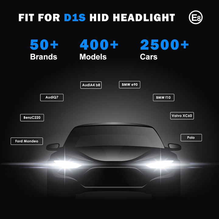 Wattstar D1S 6000K, Xenonlampe Ersatzlampe, HID D1S Xenonlampe, 35W HID Scheinwerferlampe, IP68 wass