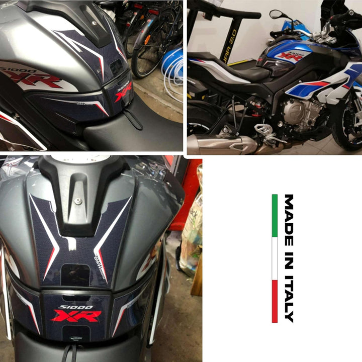 labelbike - 3D Motorrad Tankpad Aufkleber Set, Tankschutz, kompatibel mit BMW S1000XR 2015–2019 Tank