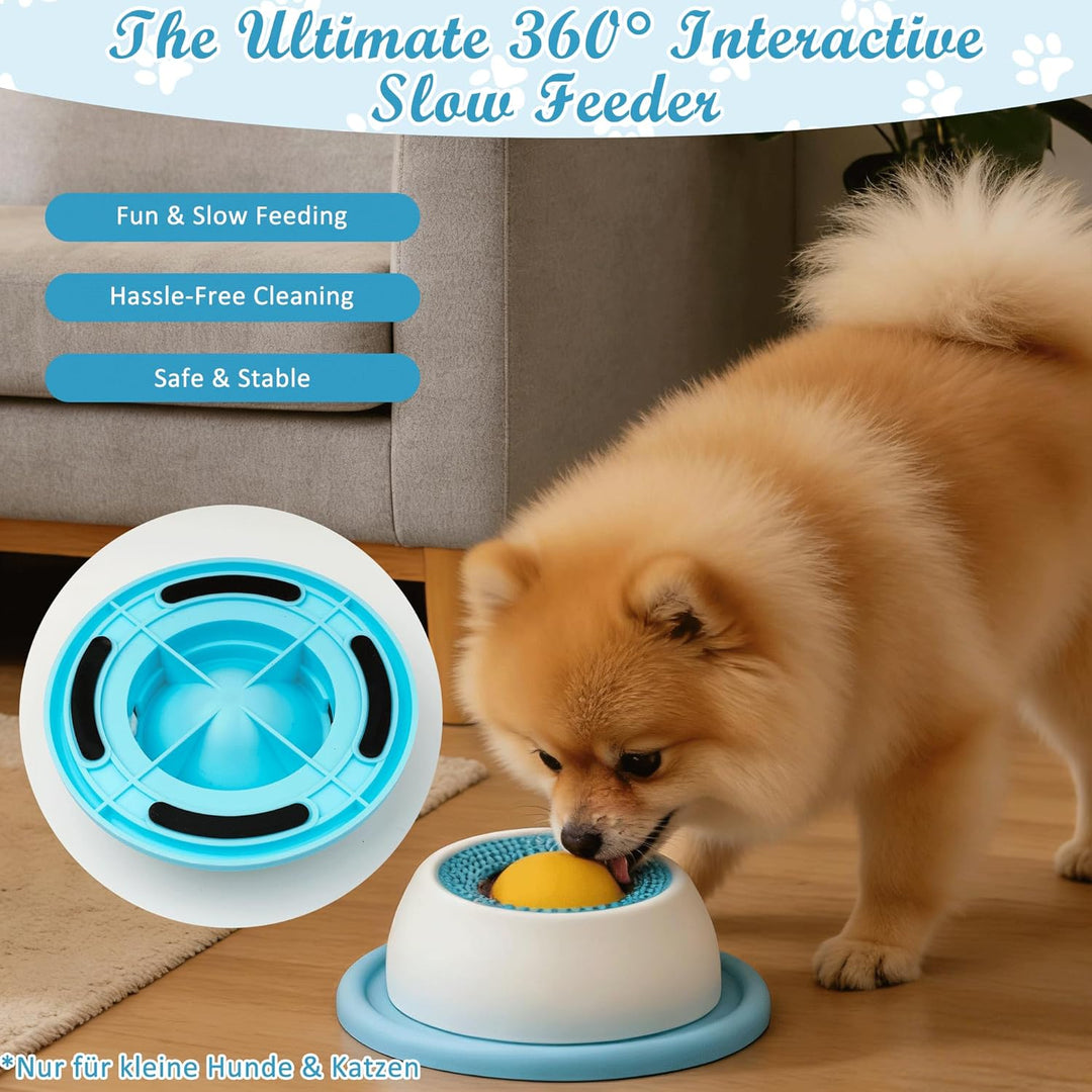 Schleckball Hund, Kleine Leckspielzeug Hund Dog Lick Sphere Schleckmatte mit Saugnäpfen, Leckball Kl