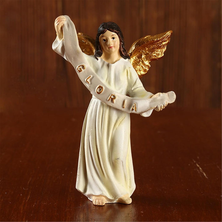Qikam Krippenset mit 11 Figuren, Weihnachtskrippe handgefertigtes Weihnachtskrippenset Weihnachtskri