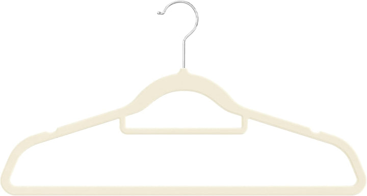 OGIVO Samt Kleiderbügel - 50er Set - rutschfest Bügel für Ihren Garderobe - kleine Stange für Krawat