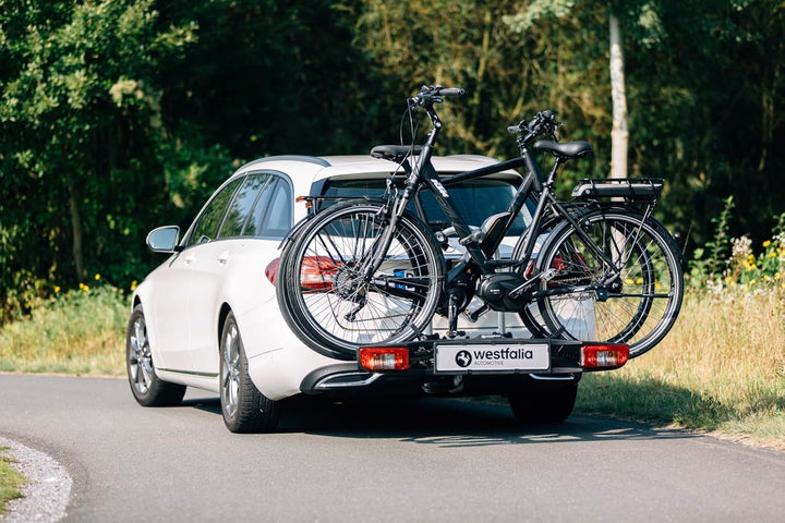 Westfalia Bikelander Classic Fahrradträger für die Anhängerkupplung | Kupplungsträger für 2 Fahrräde