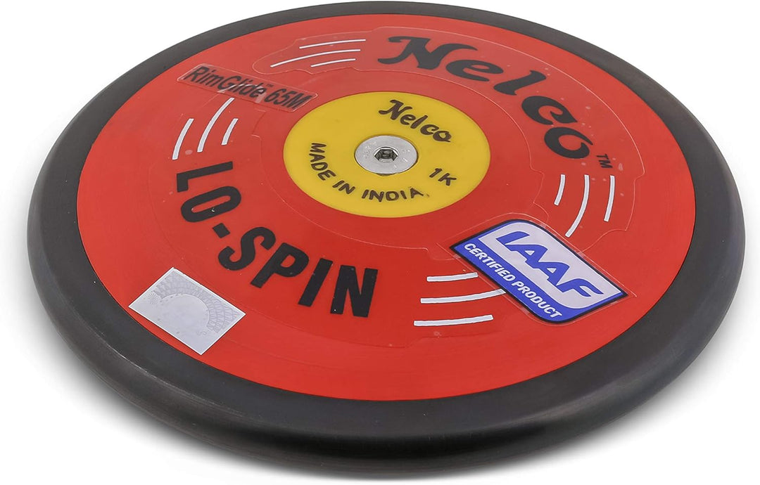 Nelco Wettkampfdiskus Lo Spin RimGlide 65M - 0,75 kg bis 2,00 kg 1,00 kg, 1,00 kg