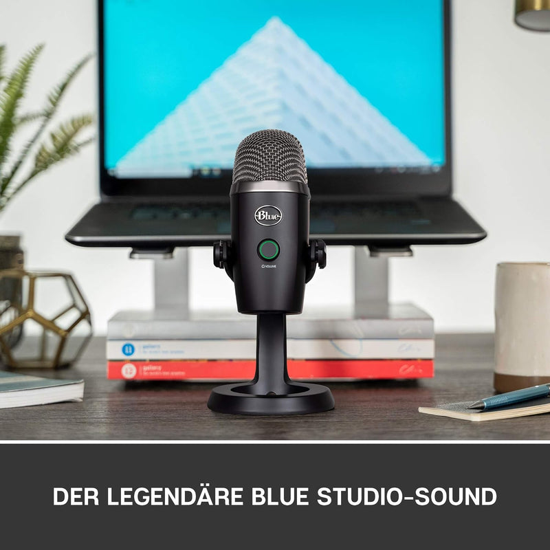 Blue Yeti Nano Premium USB-Mikrofon für Aufnahmen, Streaming, Gaming, Podcasting auf PC und Mac, Mit