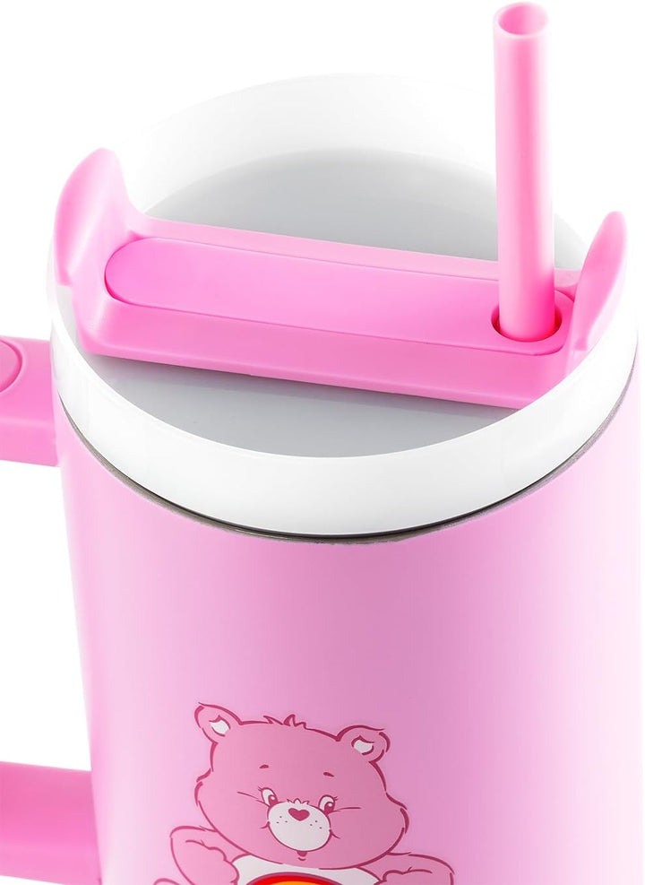Pyramid International - Tumbler Care Bear - Isothermischer Becher mit Strohhalm und Griff - 1.2L - H