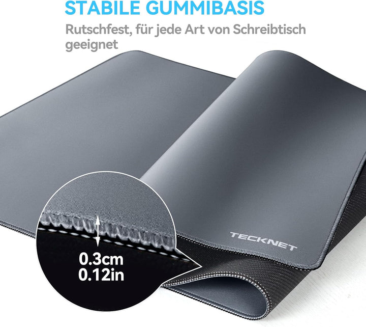 TECKNET Mauspad XXL Speed Gaming, 900x400 mm Schreibtischunterlage Schwarz, Gamer Mouse Pad, Wasserd