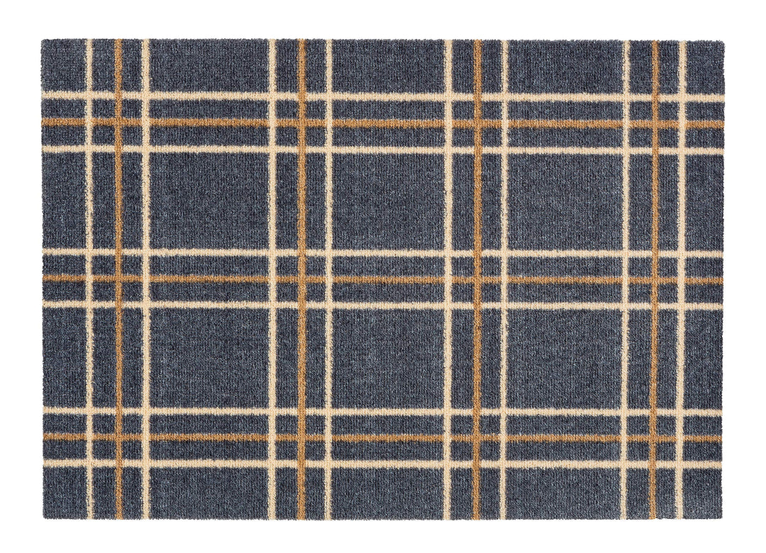 Astra rutschfeste Sauberlaufmatte innen - Karos 50 x 70 cm - Wohnraum Fussmatte Design - Extrem saug