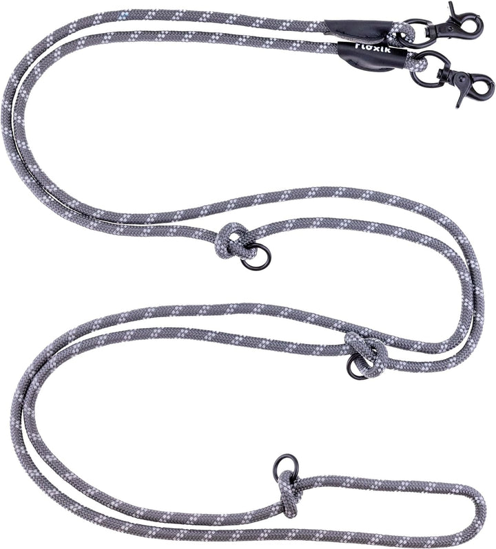 Floxik Premium Führleine Hund | Hundeleine 3m Verstellbar - Tauleine für kleine & mittelgrosse Hunde