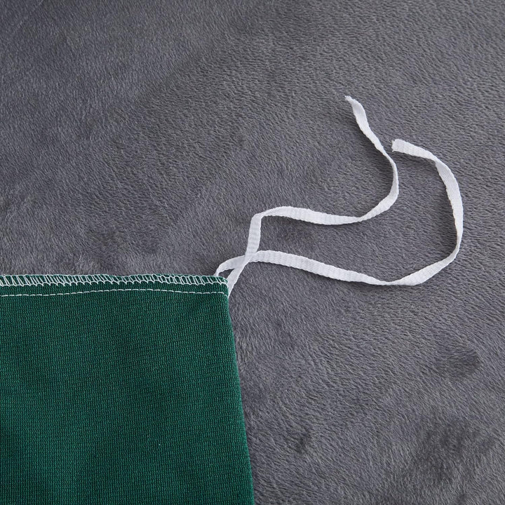 Luofanfei Winter Plüsch Bettwäsche 135x200 4teilig Flauschig Fleece Winter Bettbezug Set Dunkelgrün