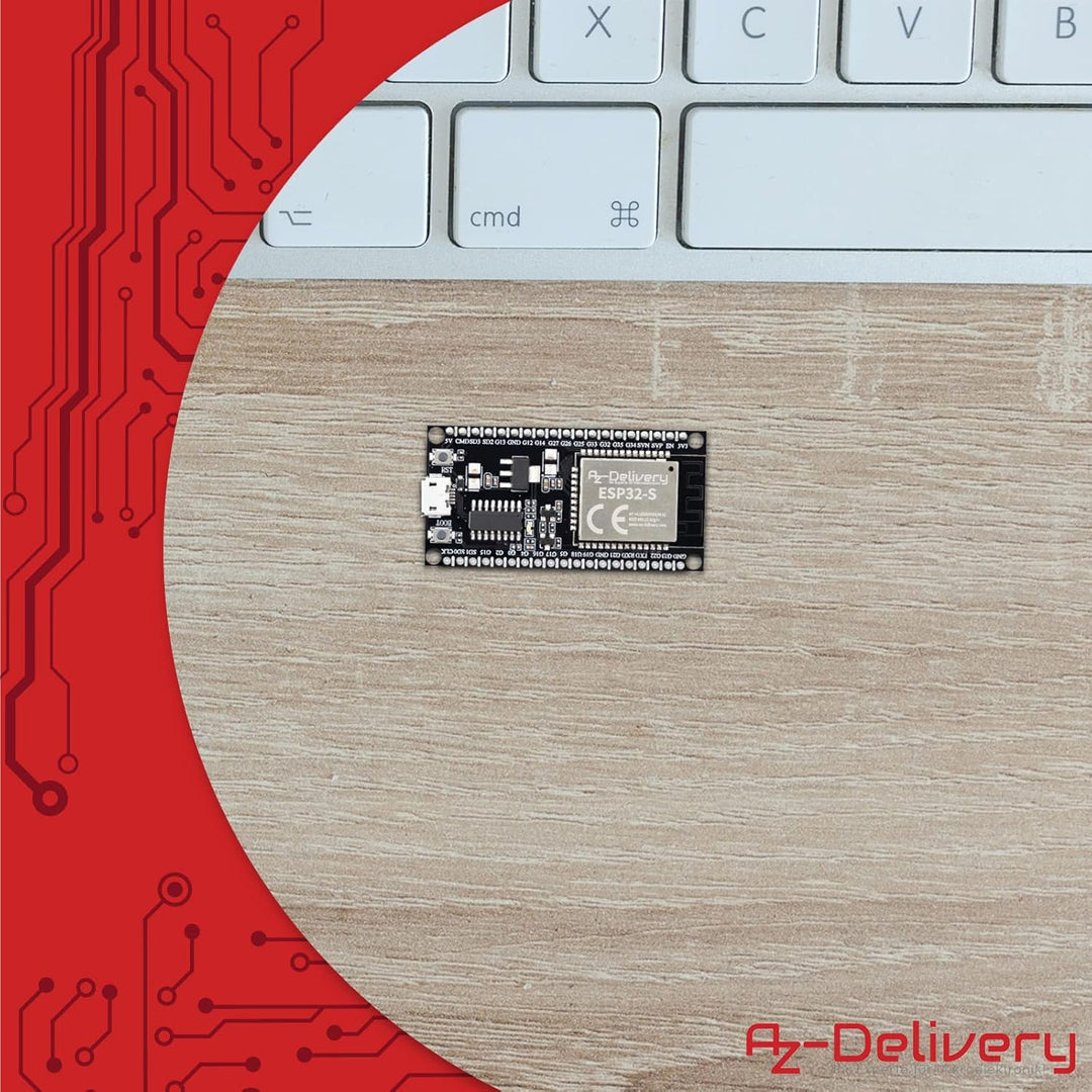 AZDelivery 3 x ESP32S NodeMCU Module WLAN WiFi Dev Kit C Development Board mit CH340 (Nachfolgermode