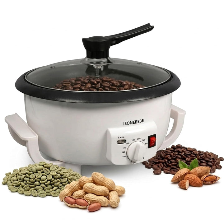 Home Kaffeeröster, Haushalt Elektrischer Kaffeebohne Baker Nuss Erdnuss Cashew Kastanien Röstmaschin