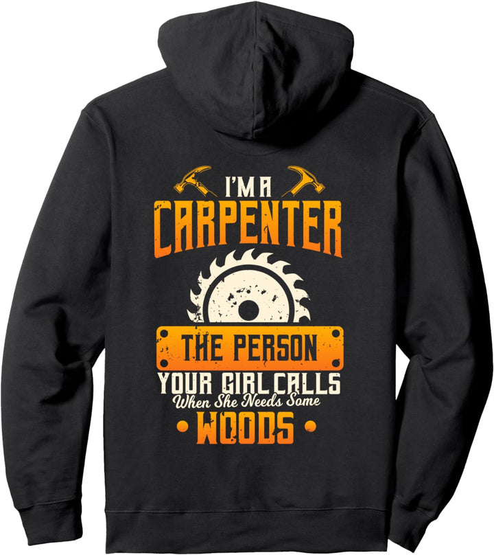 Zimmermann Geschenke Design auf der Rückseite der Kleidung Pullover Hoodie