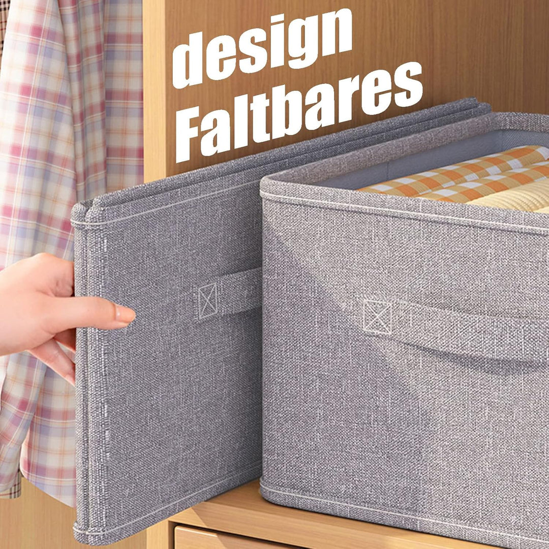 OVAKIA Faltbar Aufbewahrungsboxen Stoff, Schrank Schubladen Organizer Ordnungssystem für Garderobe K