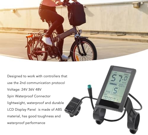Fahrradcomputer, wasserdicht mit ABS Gehäuse klare Anzeige 24V 36V 48V Fahrrad Display für Stadtverk