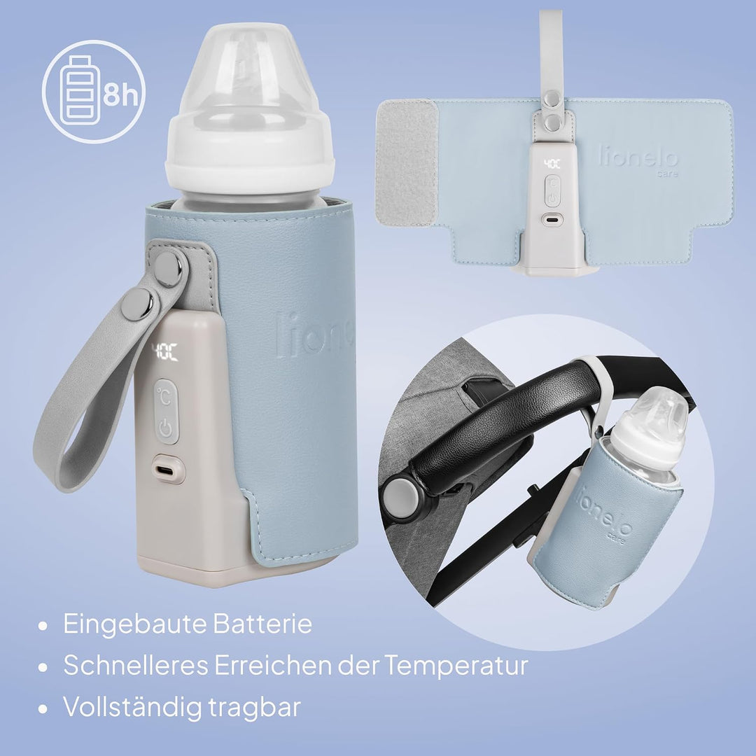 LIONELO Thermup Go Plus Tragbarer Babyflaschenwärmer, hält Flüssigkeiten warm, 5 Betriebstemperature