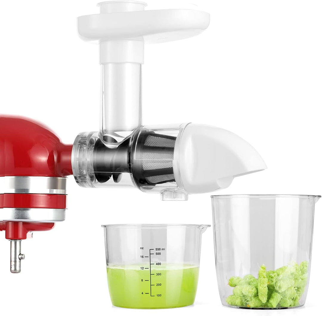 Gdrtwwh Entsafter Aufsatz für KitchenAid Ständermixer,Slow Juicer Zitrussaftpresse Zubehör, Kau-Ents
