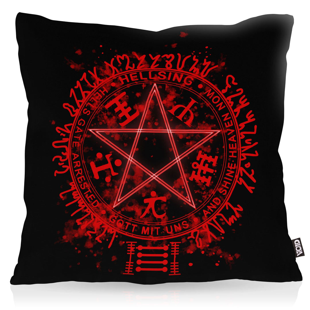 VOID Hellsing Pentagramm Kissenbezug Kissenhülle Polyester wasserfest Outdoor Vampir Anime Manga Jap