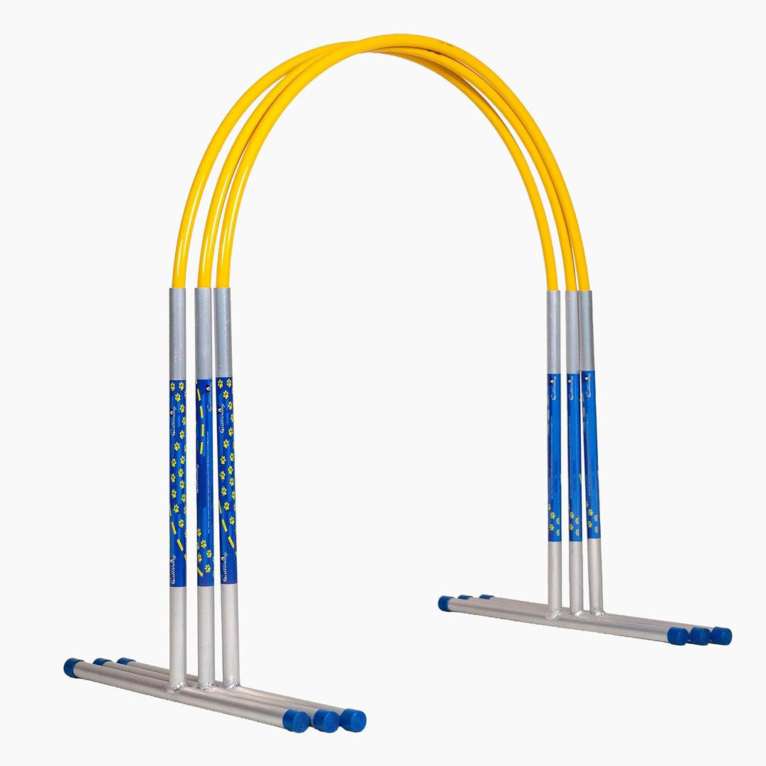 Callieway Hoopers Agility Hoops aus Aluminium, 6er Set ohne Mittelstrebe, frei formbar & universell
