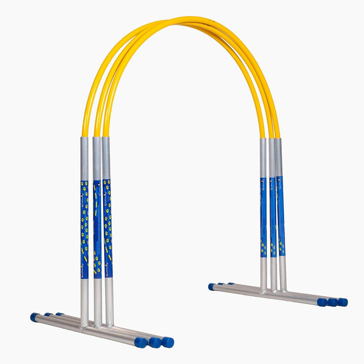 Callieway Hoopers Agility Hoops aus Aluminium, 6er Set ohne Mittelstrebe, frei formbar & universell