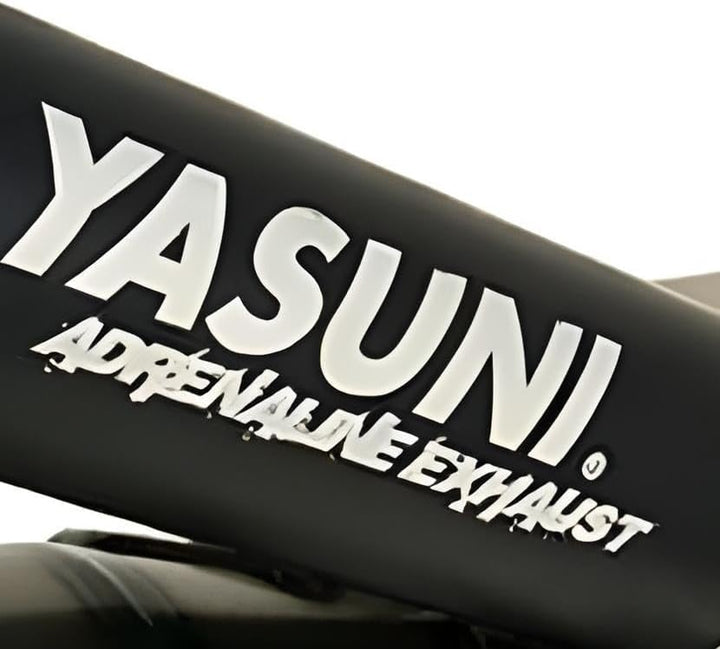Auspuff Yasuni Carrera 16 schwarz für Piaggio