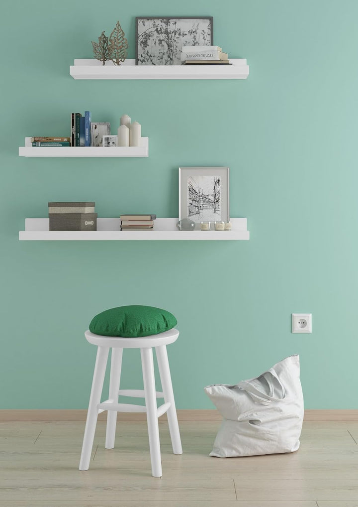 Runder Holz-Hocker als Beistelltisch oder Blumenhocker Schemel aus massiver Kiefer 90.71-42, Holzart