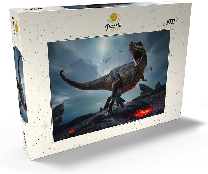 Tyrannosaurus Rex, in Einer Rauen prähistorischen Welt - Premium 1000 Teile Puzzle - MyPuzzle Sonder