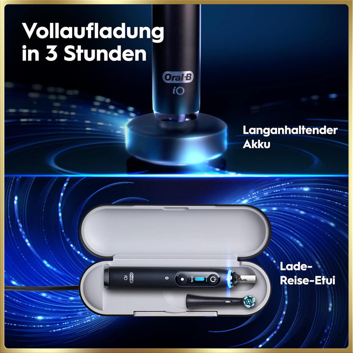 Oral-B iO Series 9 Plus Edition Elektrische Zahnbürste/Electric Toothbrush, PLUS 3 Aufsteckbürsten,