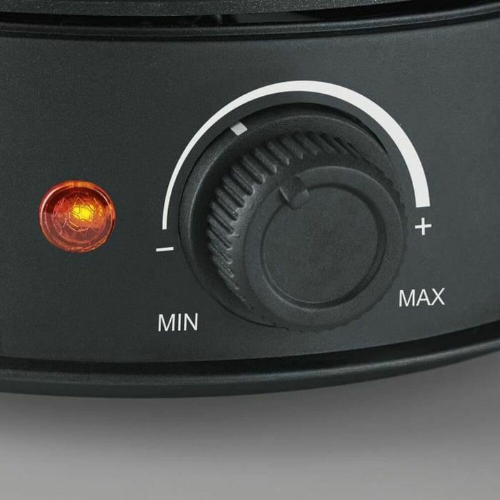 Severin FO2473 Elektrisches Fondue für 8 Personen mit abnehmbarem Topf aus Edelstahl, inkl. Spritzsc
